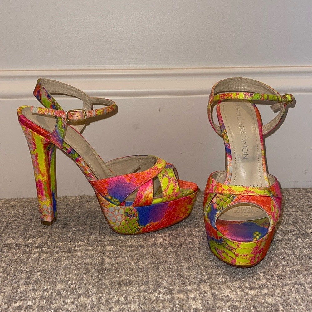 Neon high heels